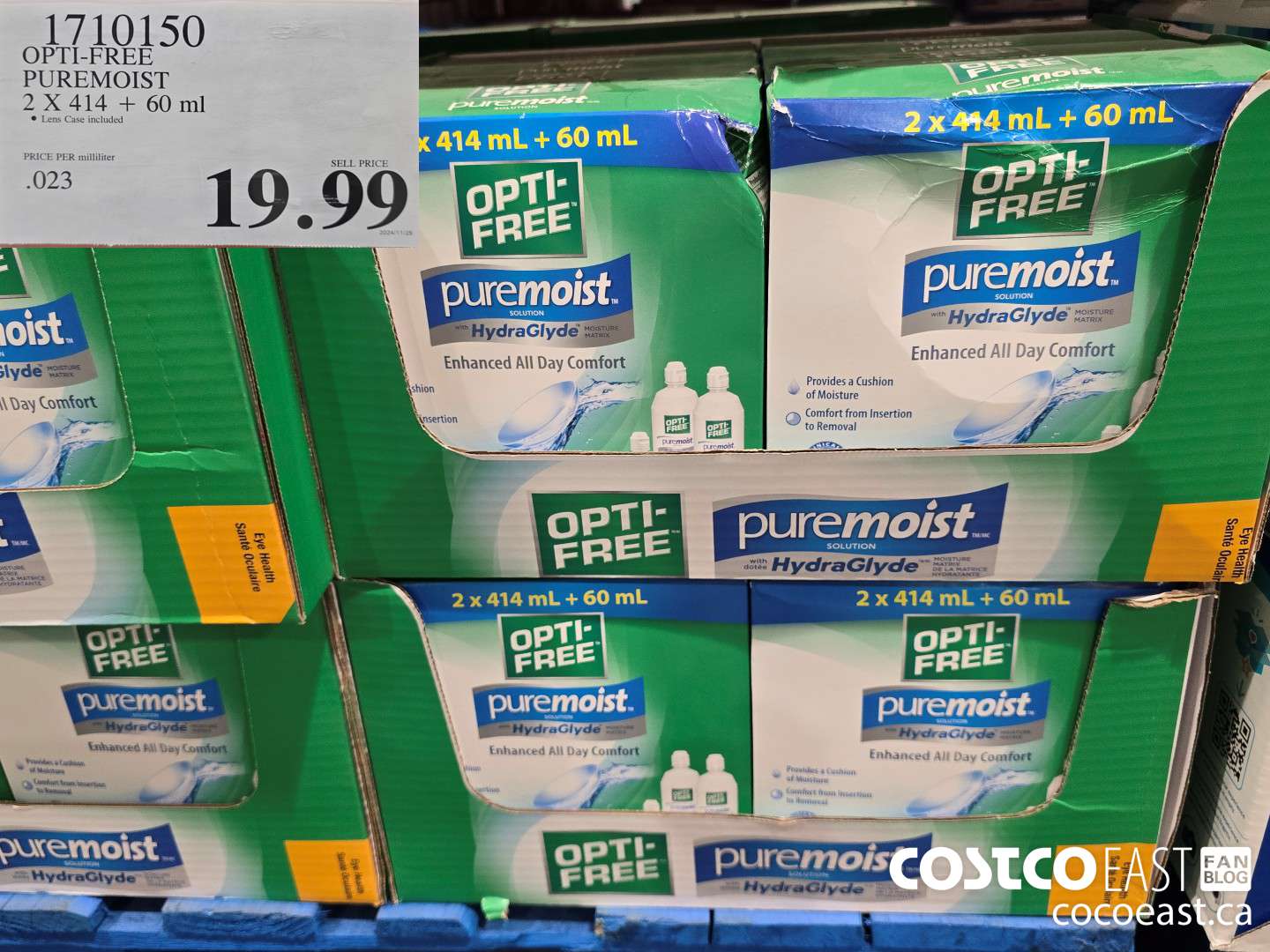 1710150 OPTI-FREE PUREMOIST 2 X 414 + 60 ml $19.99