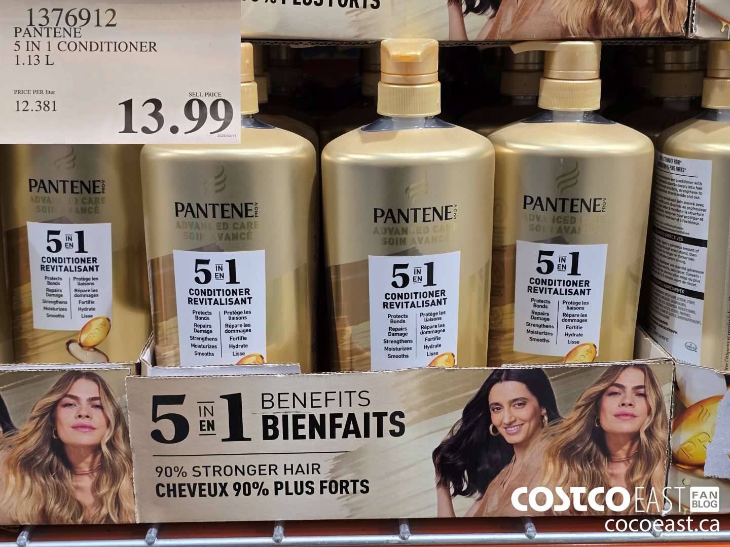 1376912 PANTENE 5 IN 1 CONDITIONER 1.13 L $13.99