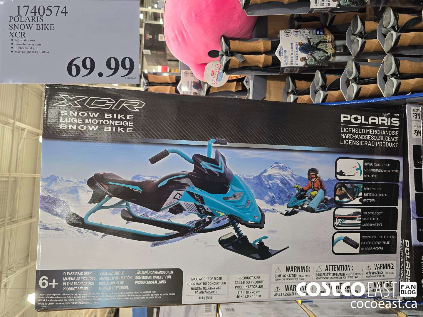1740574 POLARIS SNOW BIKE XCR $69.99