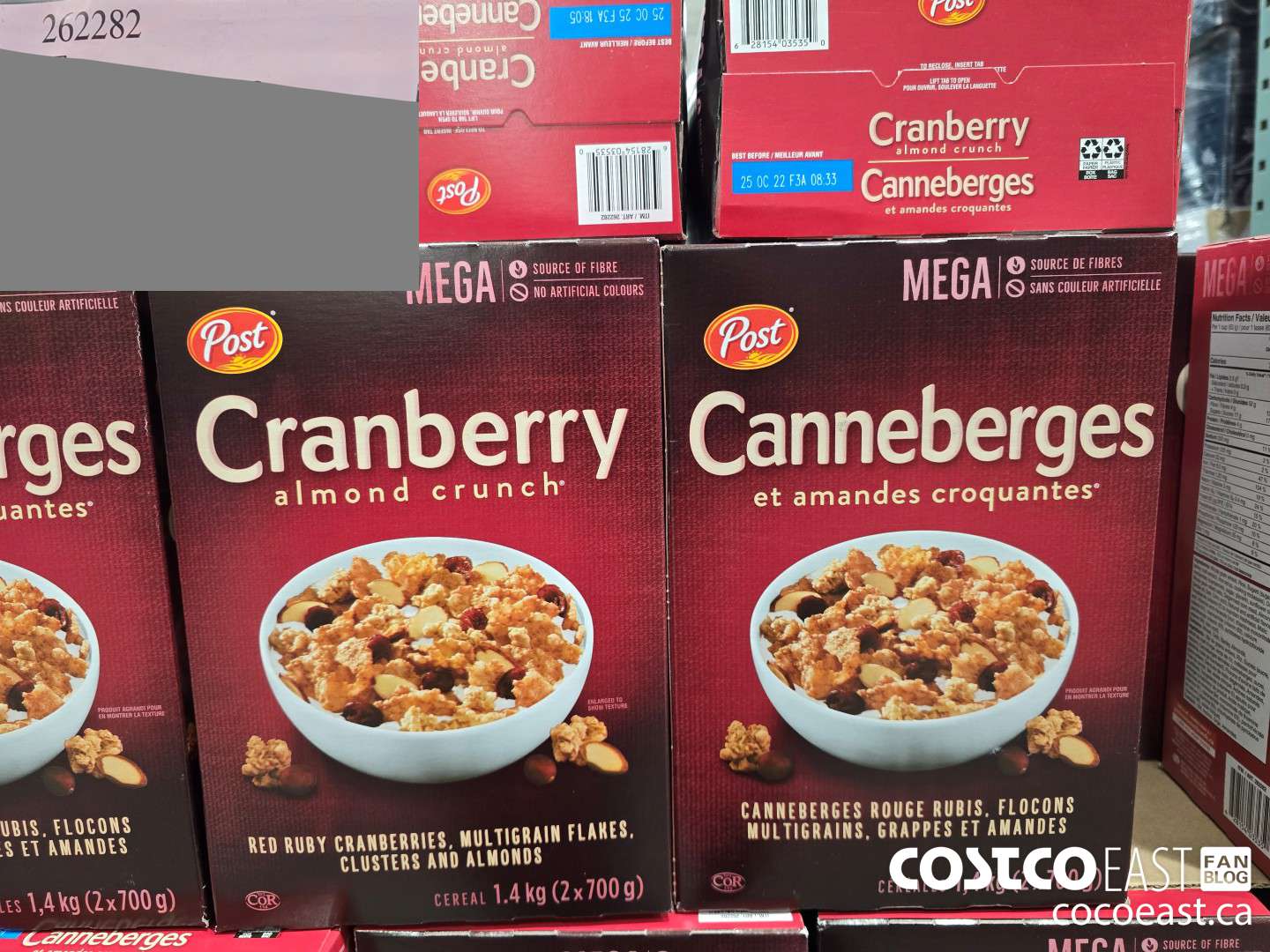 262282 POST CRANBERRY ALMOND 1.4 KG ($2.00 INSTANT SAVINGS EXPIRES ON 2025-03-02) $7.79