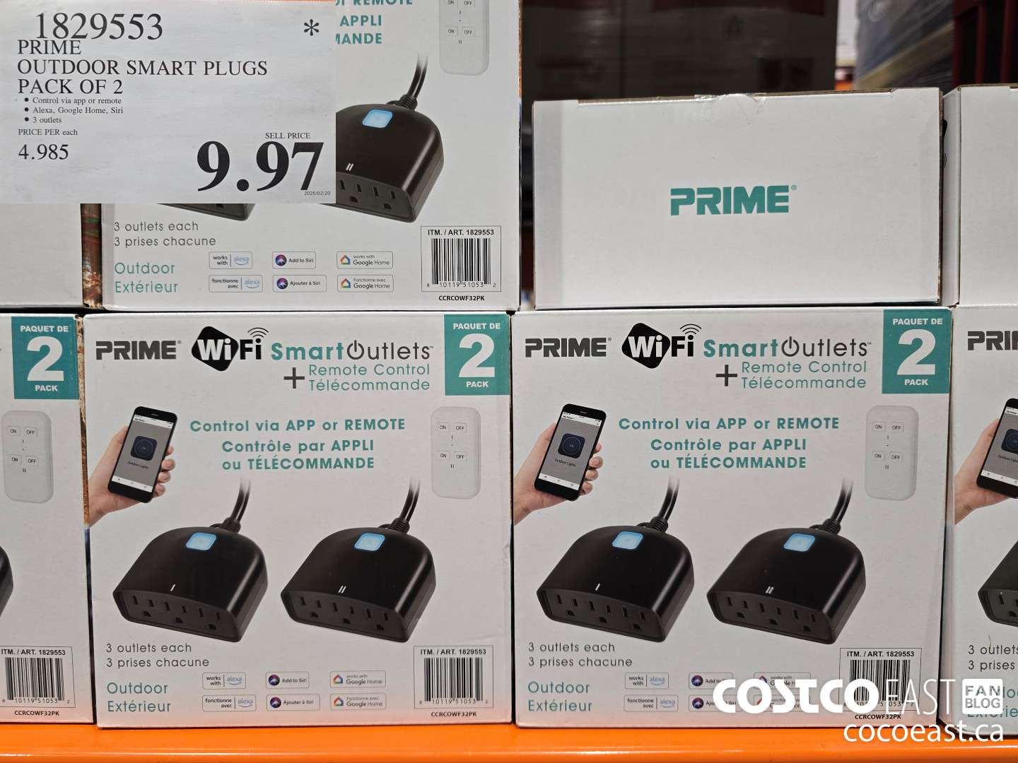 1829553 PRIME OUTDOOR SMART PLUGS PACK OF 2 $9.97