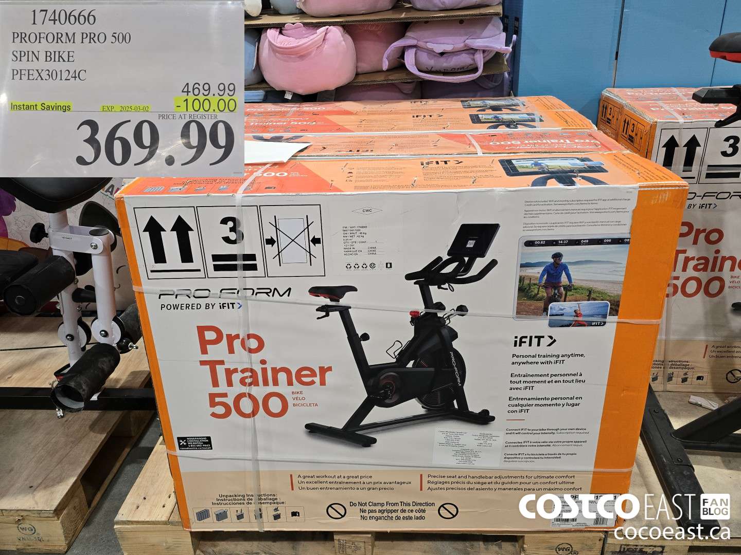 1740666 PROFORM PRO 500 SPIN BIKE PFEX30124C ($100.00 INSTANT SAVINGS EXPIRES ON 2025-03-02) $369.99