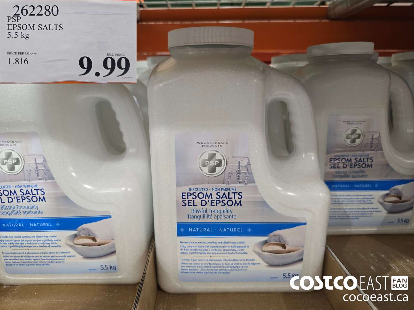 262280 PSP EPSOM SALTS 5.5 KG $9.99