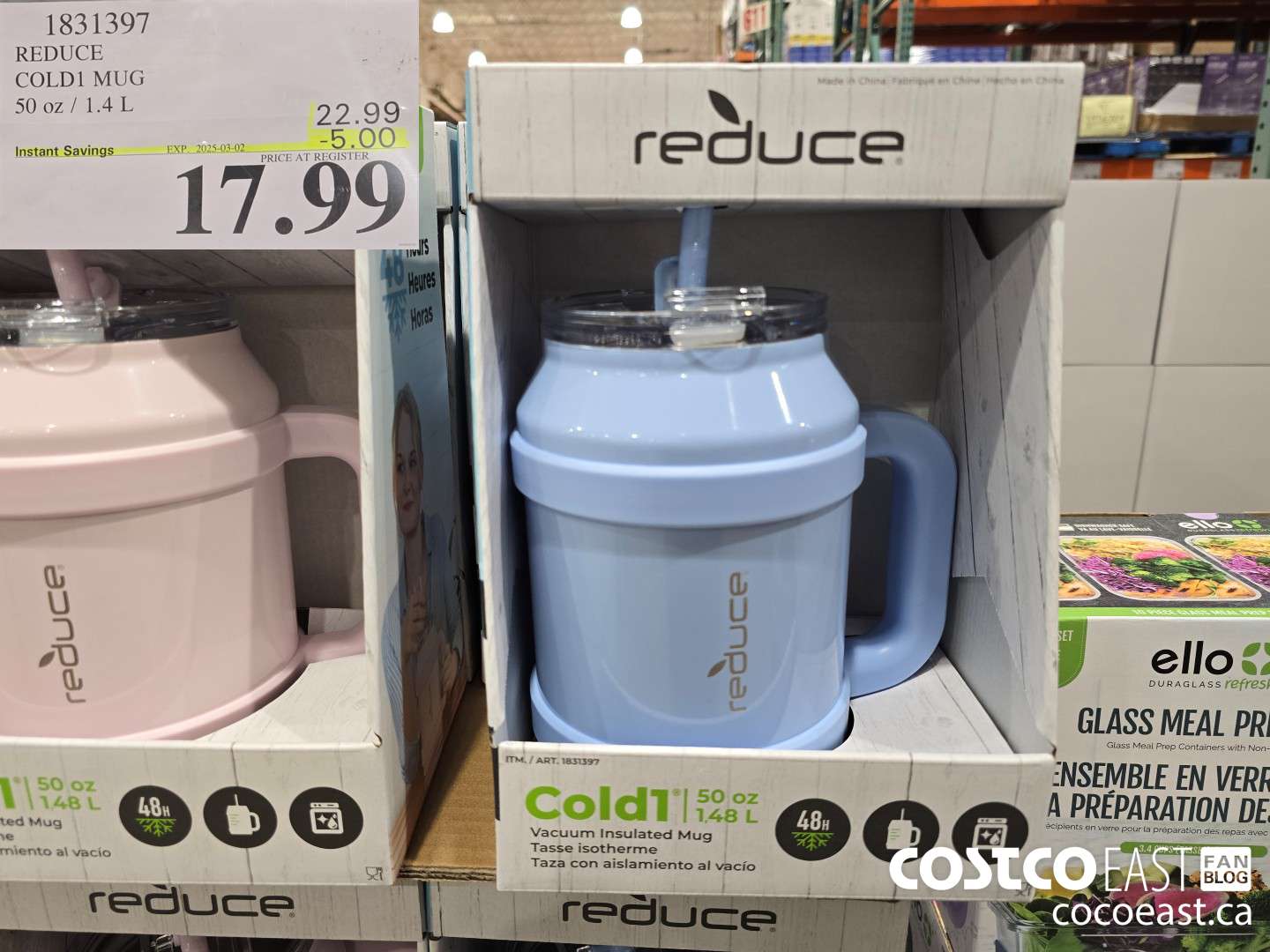 1831397 REDUCE COLD1 MUG 50 OZ / 14 L ($5.00 INSTANT SAVINGS EXPIRES ON 2025-03-02) $17.99