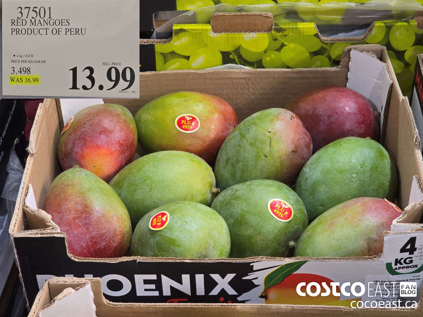 37501 RED MANGOES PRODUCT OF PERU WAS $16.99 $13.99