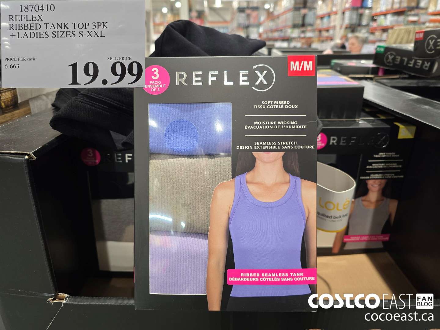 1870410 REFLEX RIBBED TANK TOP 3PK +LADIES SIZES S-XXL $19.99