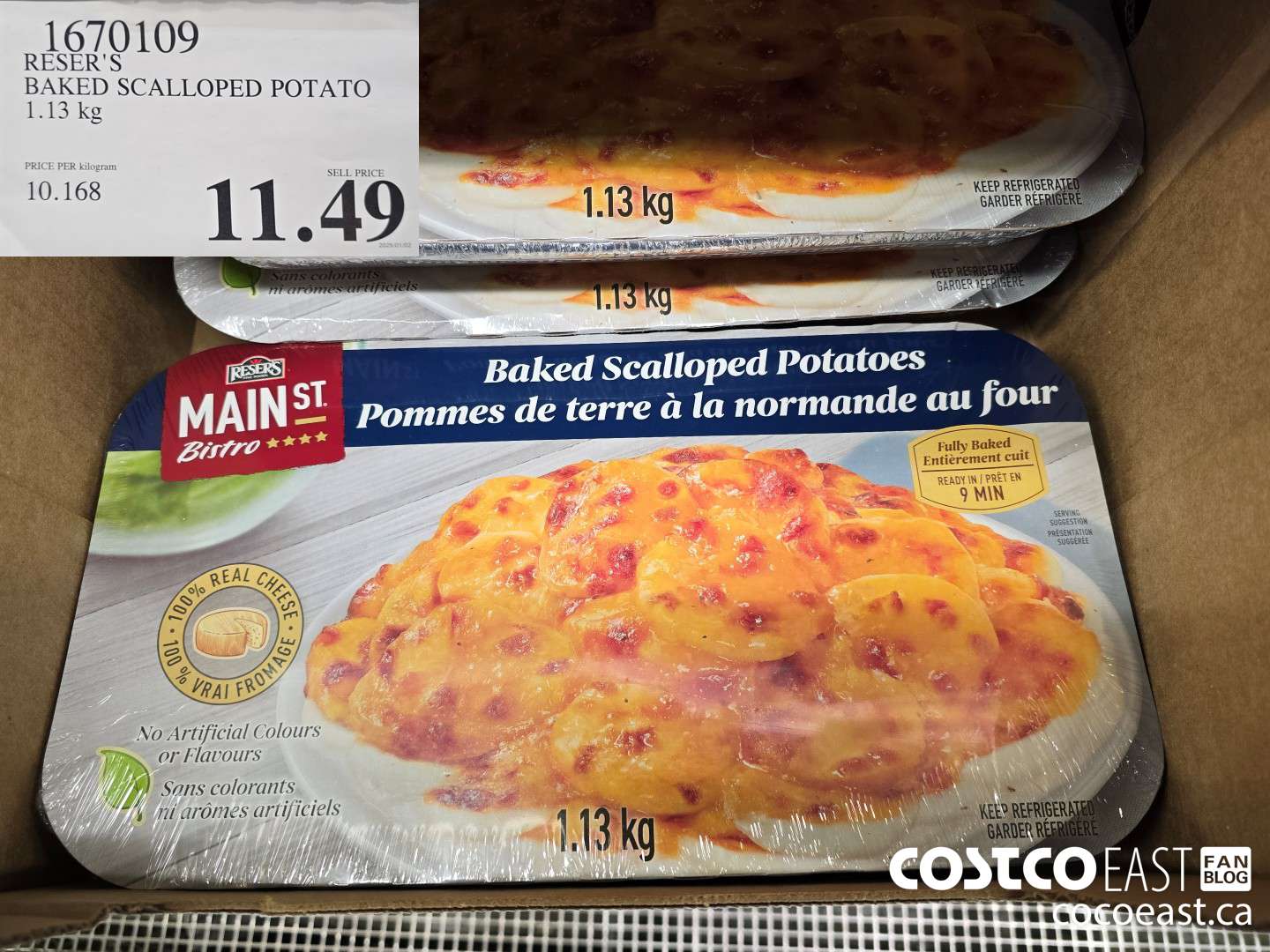 1670109 RESER'S BAKED SCALLOPED POTATOES 1.13 kg $11.49
