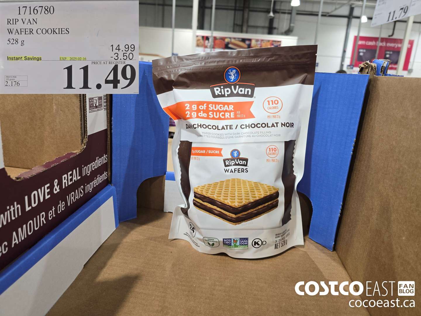 1716780 RIP VAN WAFER COOKIES 528 G ($3.50 INSTANT SAVINGS EXPIRES ON 2025-02-16) $11.49