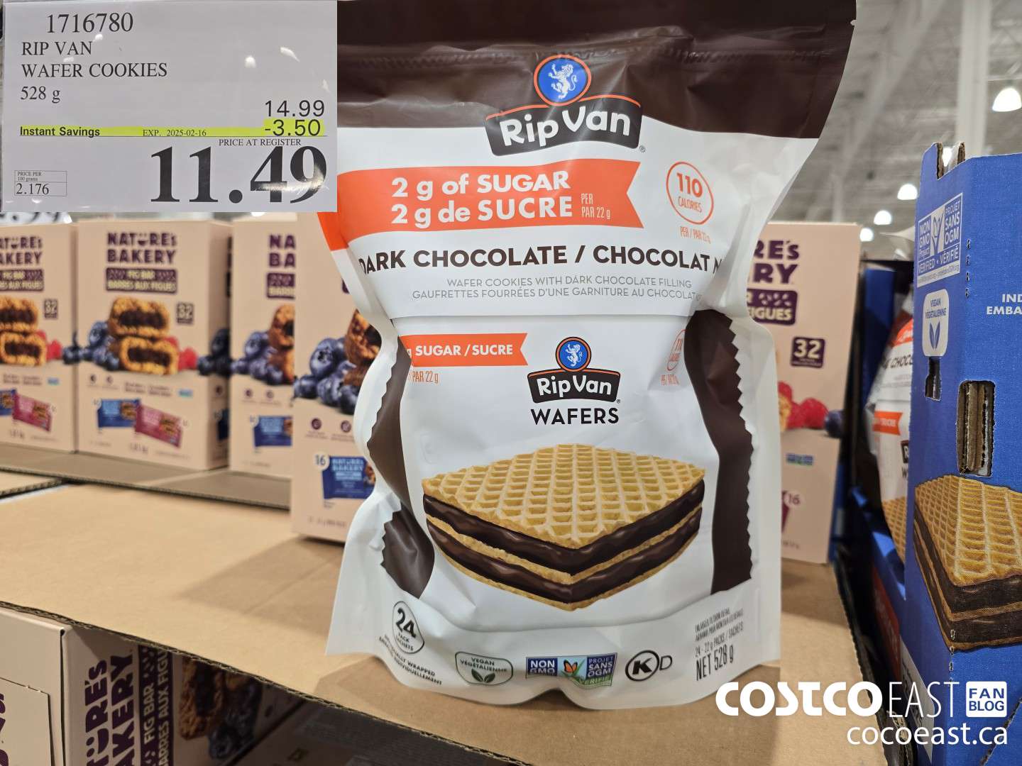 1716780 RIP VAN WAFER COOKIES 528 G ($3.50 INSTANT SAVINGS EXPIRES ON 2025-02-16) $11.49