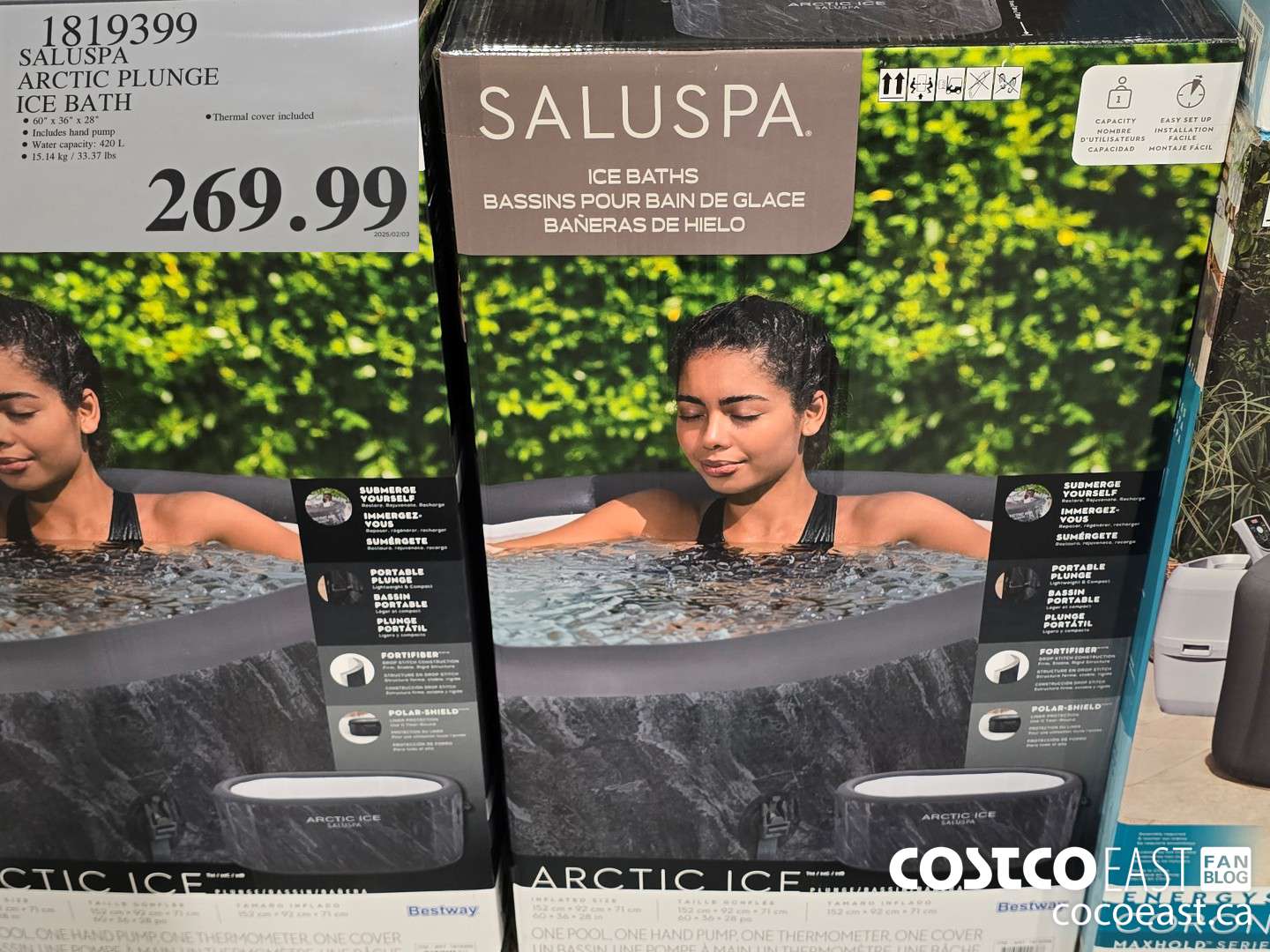 1819399 SALUSPA ARCTIC PLUNGE ICE BATH $269.99