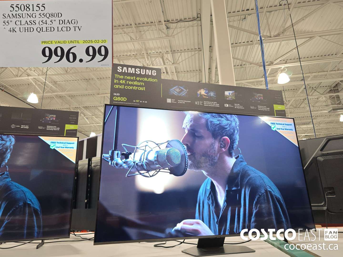 5508155 SAMSUNG 55Q80D 55 CLASS (54.5