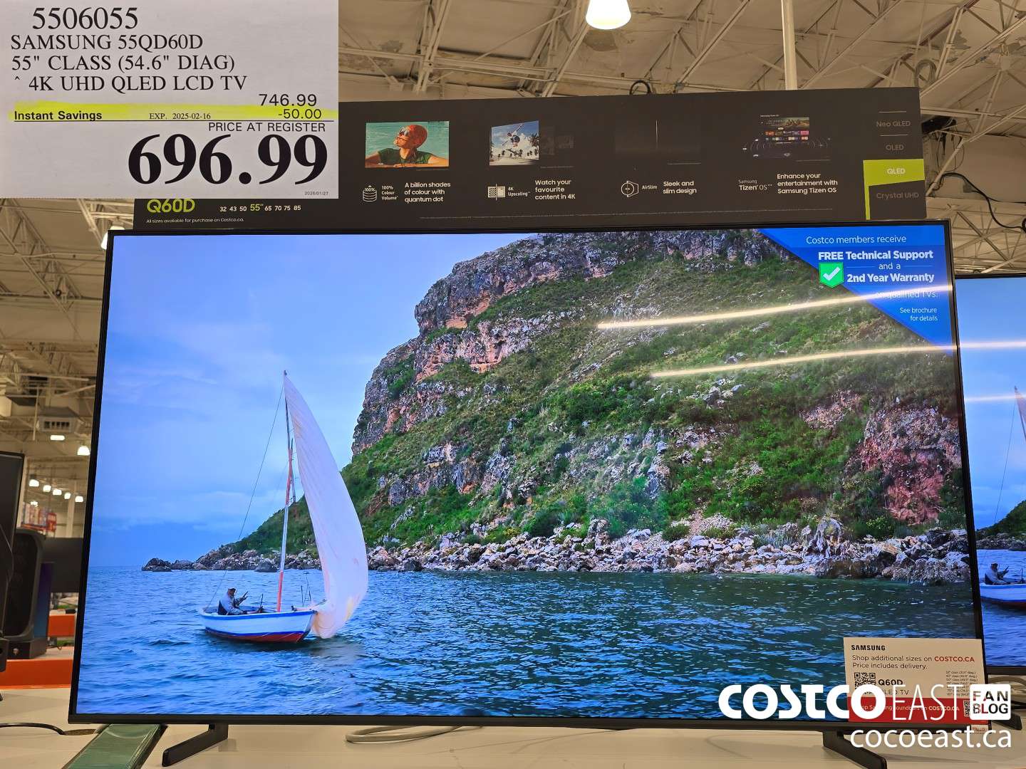 5506055 SAMSUNG 55QD60D 55