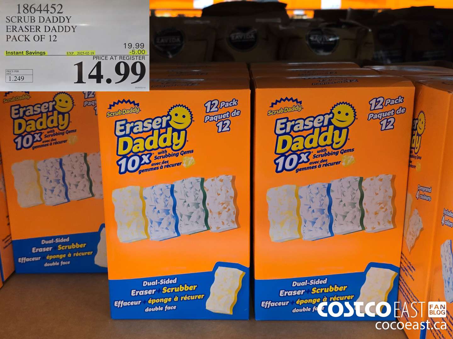 1864452 SCRUB DADDY ERASER DADDY PACK OF 12 ($5.00 INSTANT SAVINGS EXPIRES ON 2025-02-19) $14.99