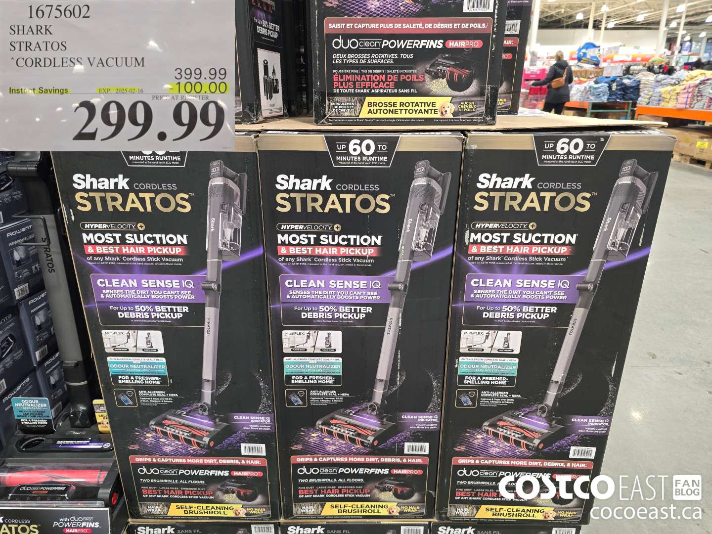 1675602 SHARK STRATOS CORDLESS STICK VACUUM ($100.00 INSTANT SAVINGS EXPIRES ON 2025-02-16) $299.99