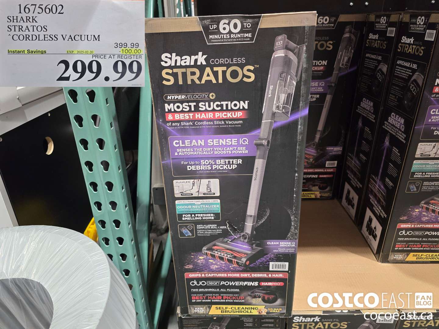 1675602 SHARK STRATOS CORDLESS STICK VACUUM ($100.00 INSTANT SAVINGS EXPIRES ON 2025-02-20) $299.99
