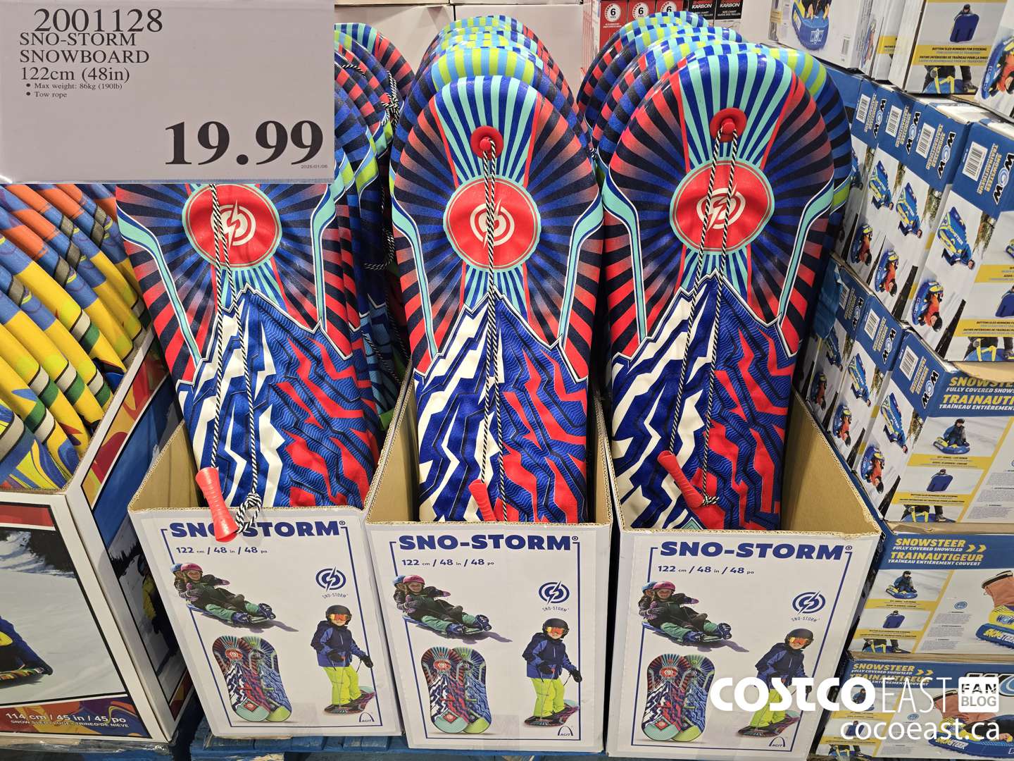 2001128 SNO-STORM SNOWBOARD 122CM (48IN) $19.99