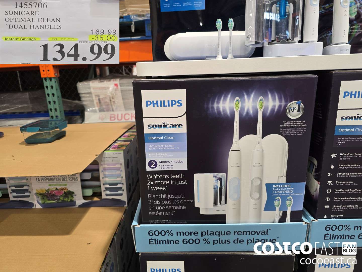 1455706 SONICARE OPTIMAL CLEAN DUAL HANDLES ($35.00 INSTANT SAVINGS EXPIRES ON 2024-03-02) $134.99