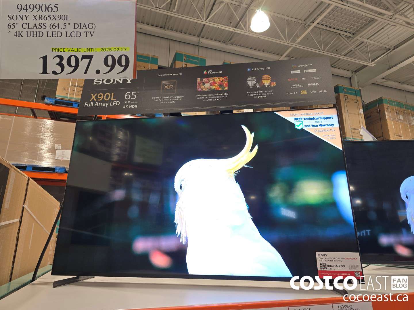 9499065 SONY XR65X90L 65