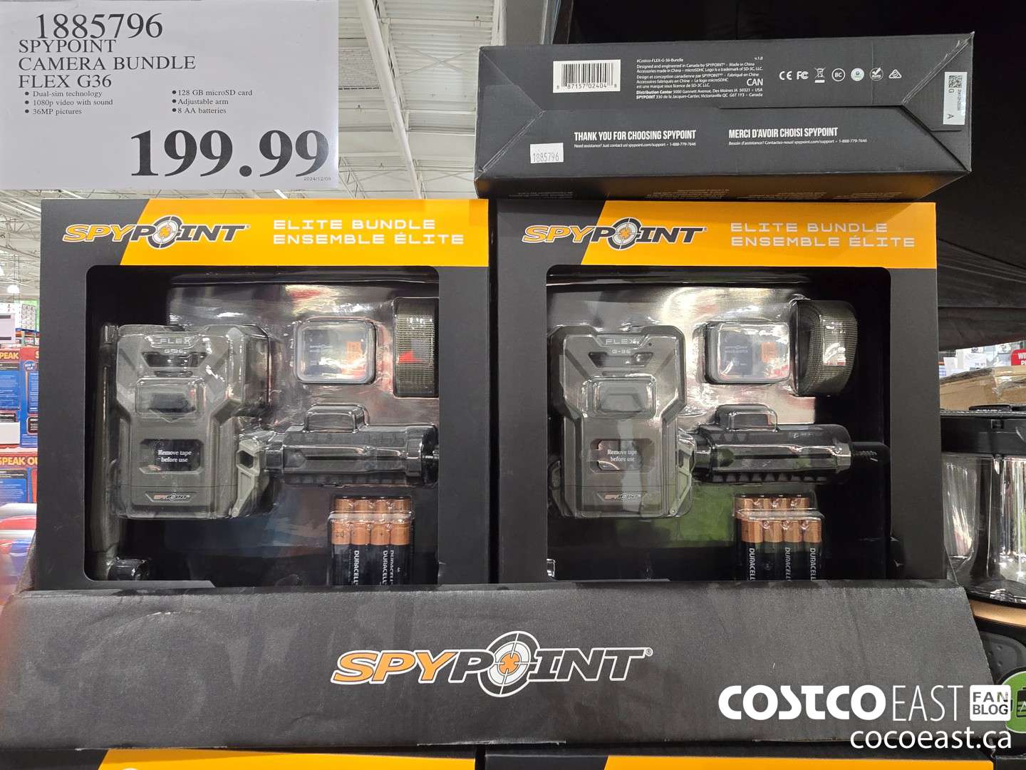 1885796 SPYPOINT CAMERA BUNDTE FLEX G36 $199.99