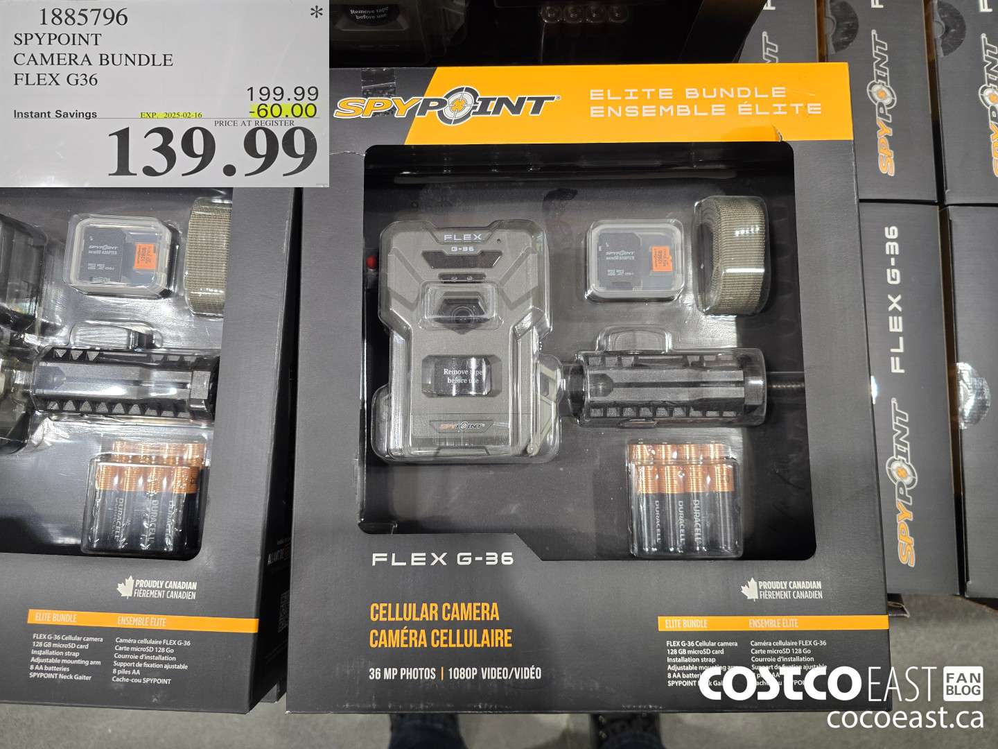 1885796 SPYPOINT CAMERA BUNDTE FLEX G36 ($60.00 INSTANT SAVINGS EXPIRES ON 2025-02-16) $139.99