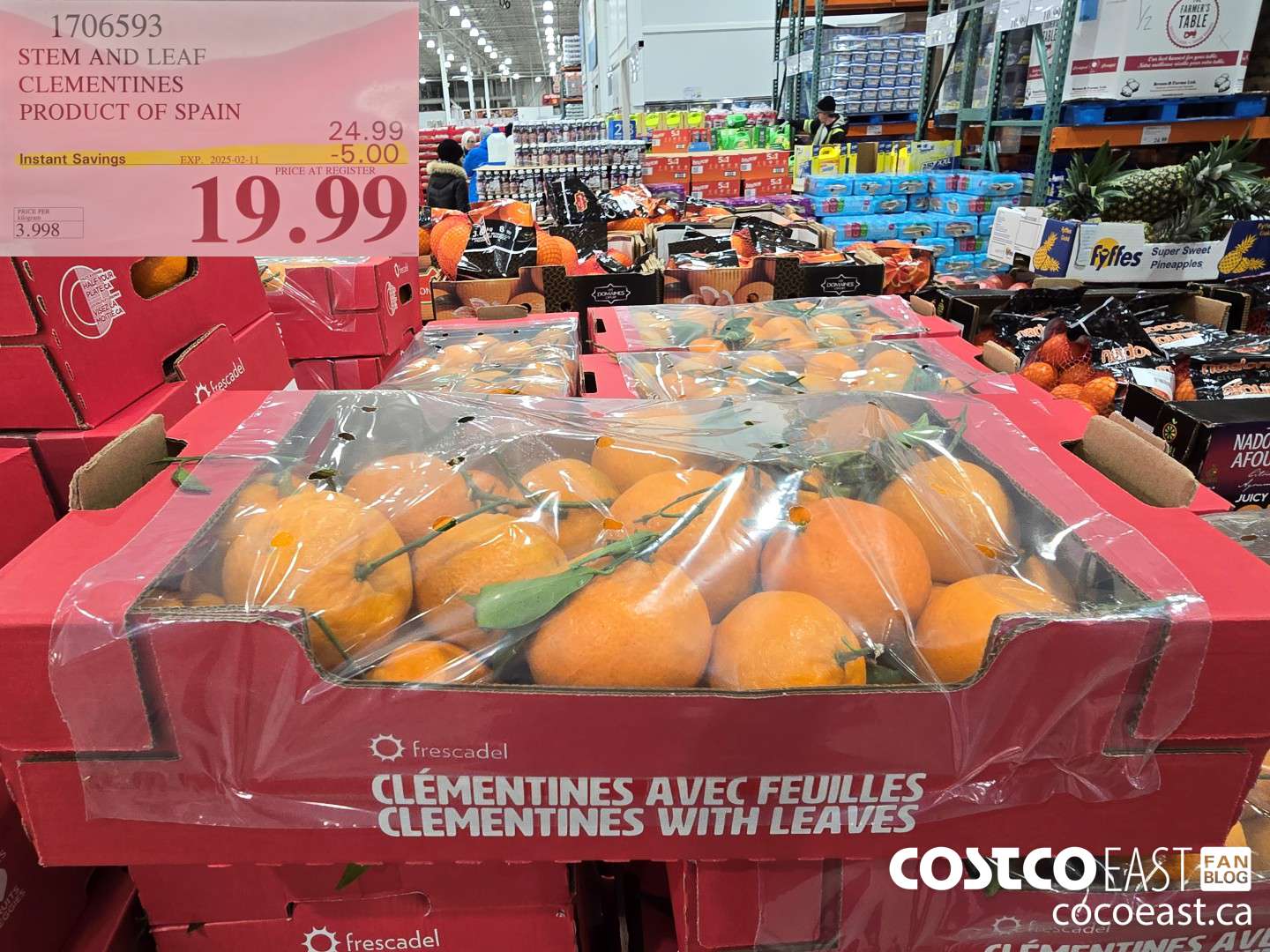 1706593 STEM AND LEAF CLEMENTINES PRODUCT OF SPAIN ($5.00 INSTANT SAVINGS EXPIRES ON 2025-02-11) $19.99