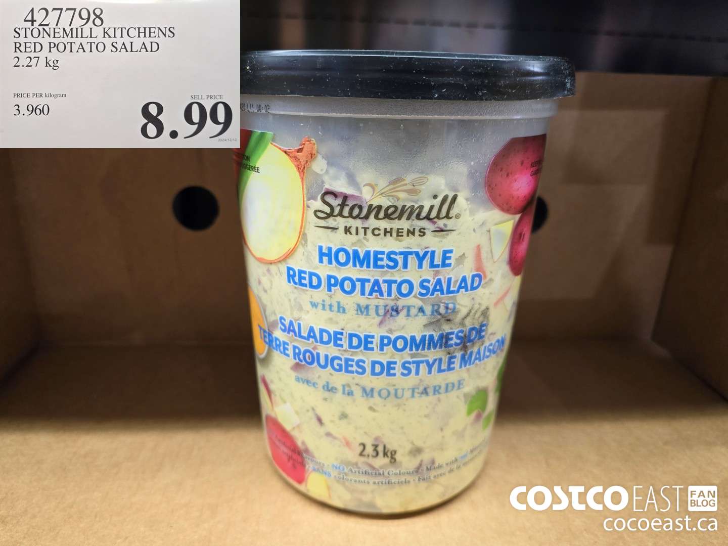 427798 STONEMILL KITCHENS RED POTATO SALAD 2.27 KG $8.99