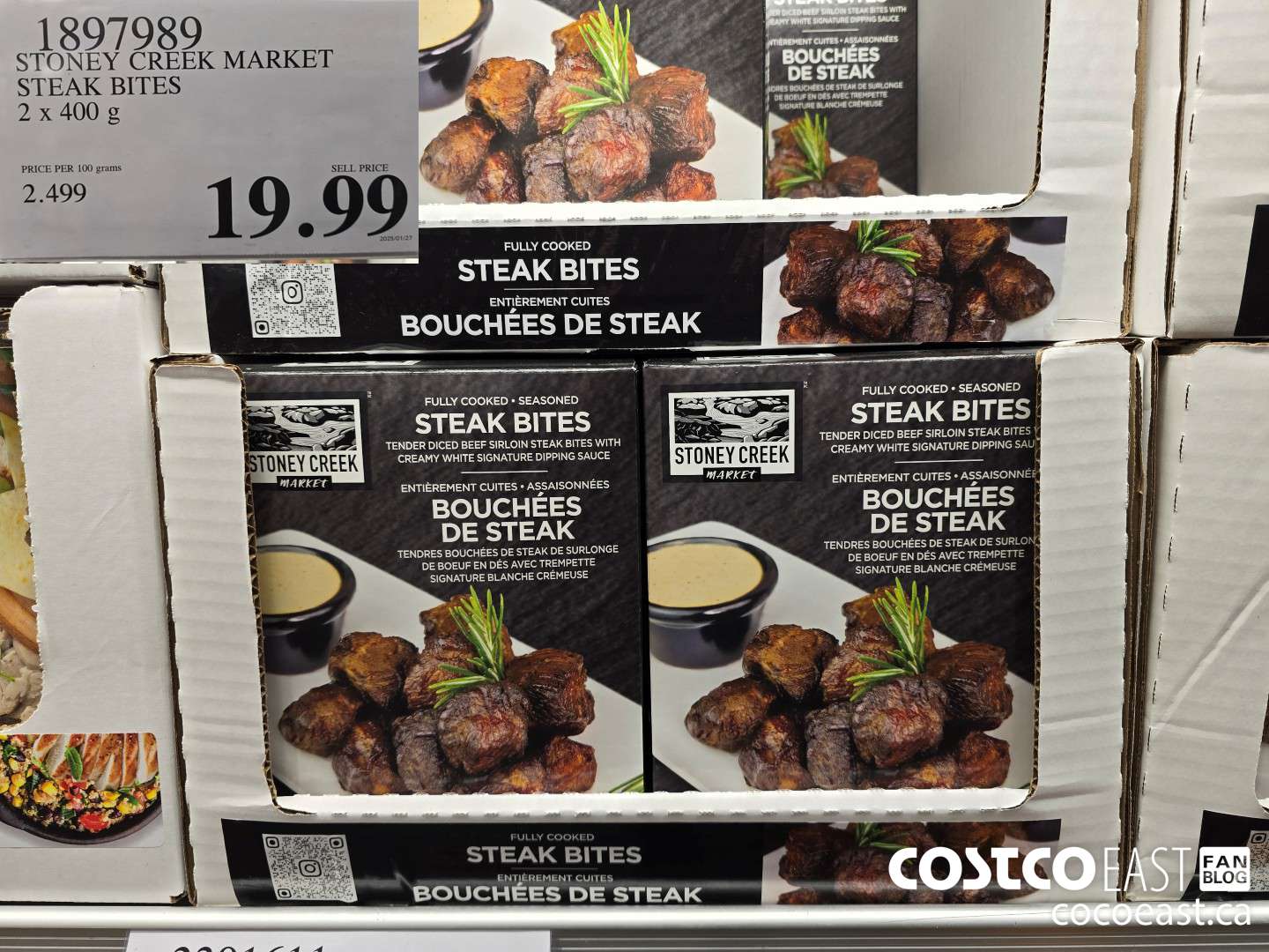 1897989 STONEY CREEK MARKET STEAK BITES 2 x 400 g $19.99