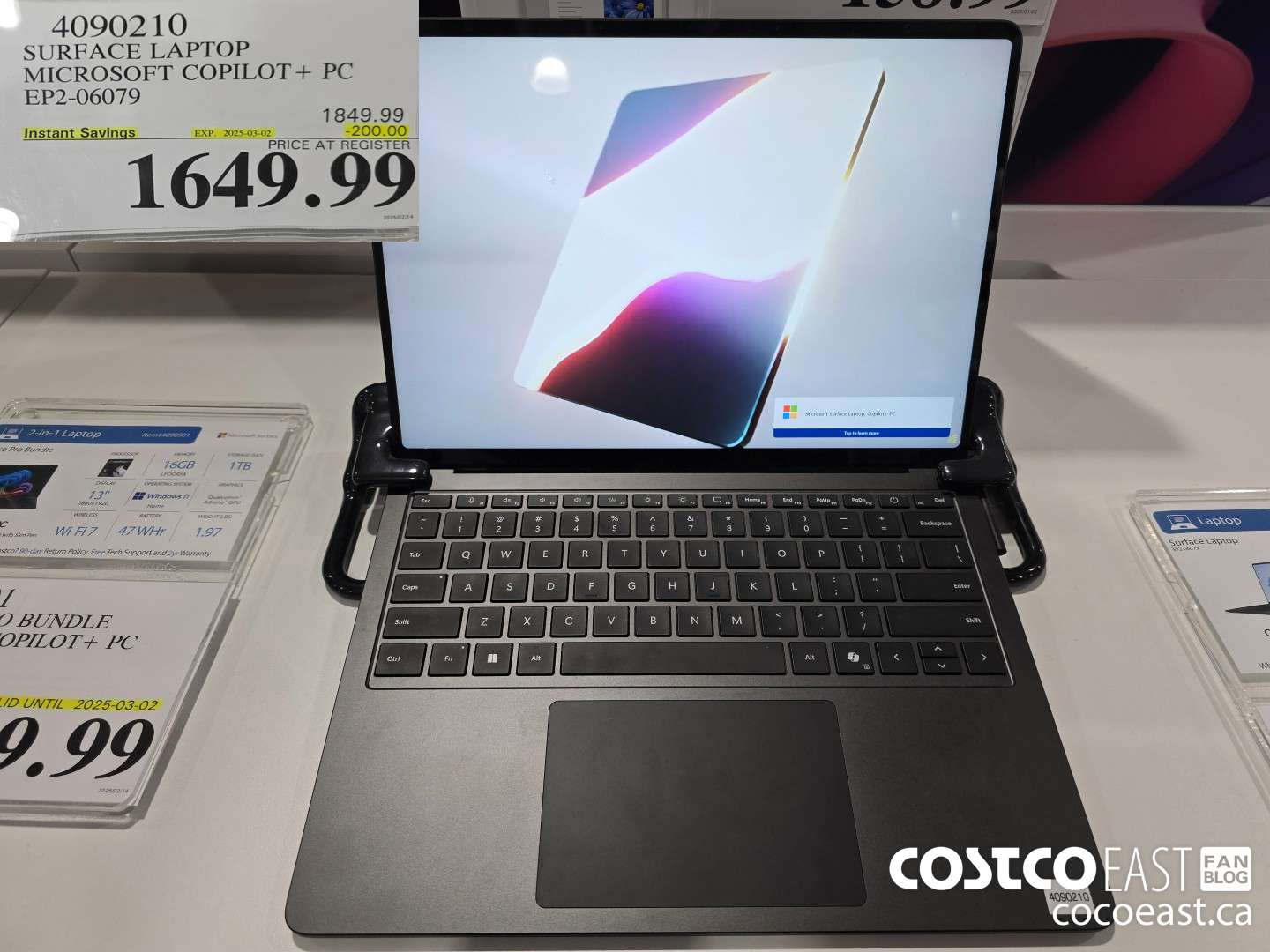 4090210 SURFACE LAPTOP MICROSOFT COPILOT + PC EP2-06079 ($200.00 INSTANT SAVINGS EXPIRES ON 2025-03-02) $1649.99