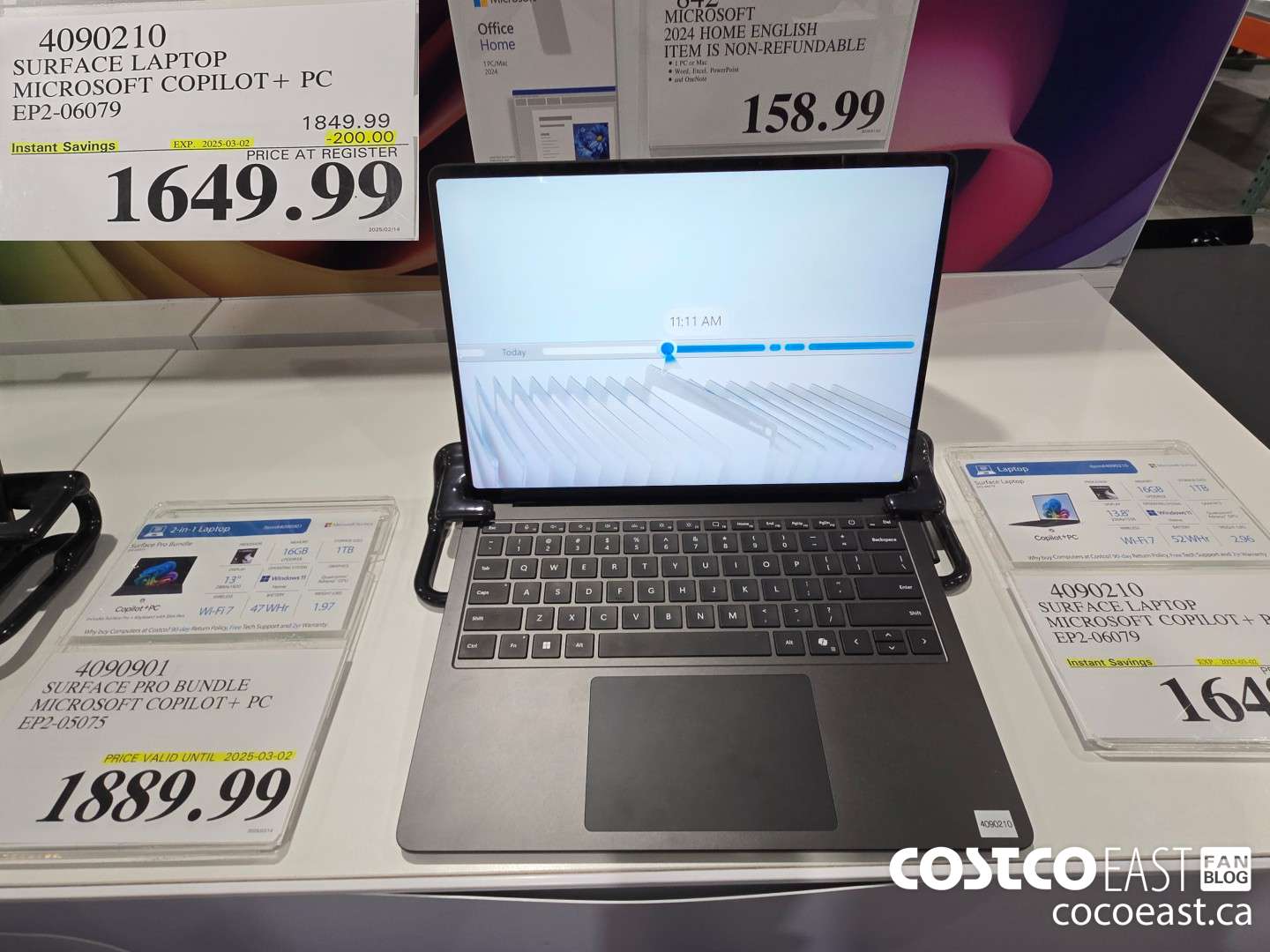 4090210 SURFACE LAPTOP MICROSOFT COPILOT + PC EP2-06079 ($200.00 INSTANT SAVINGS EXPIRES ON 2025-03-02) $1649.99