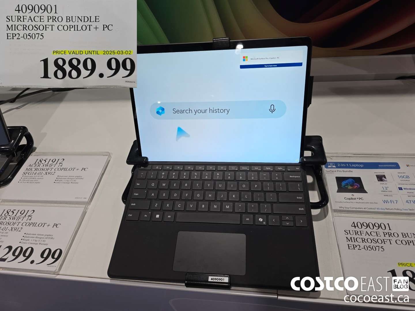 4090901 SURFACE PRO BUNDLE MICROSOFT COPILOT+ PC EP2-05075 $1889.99