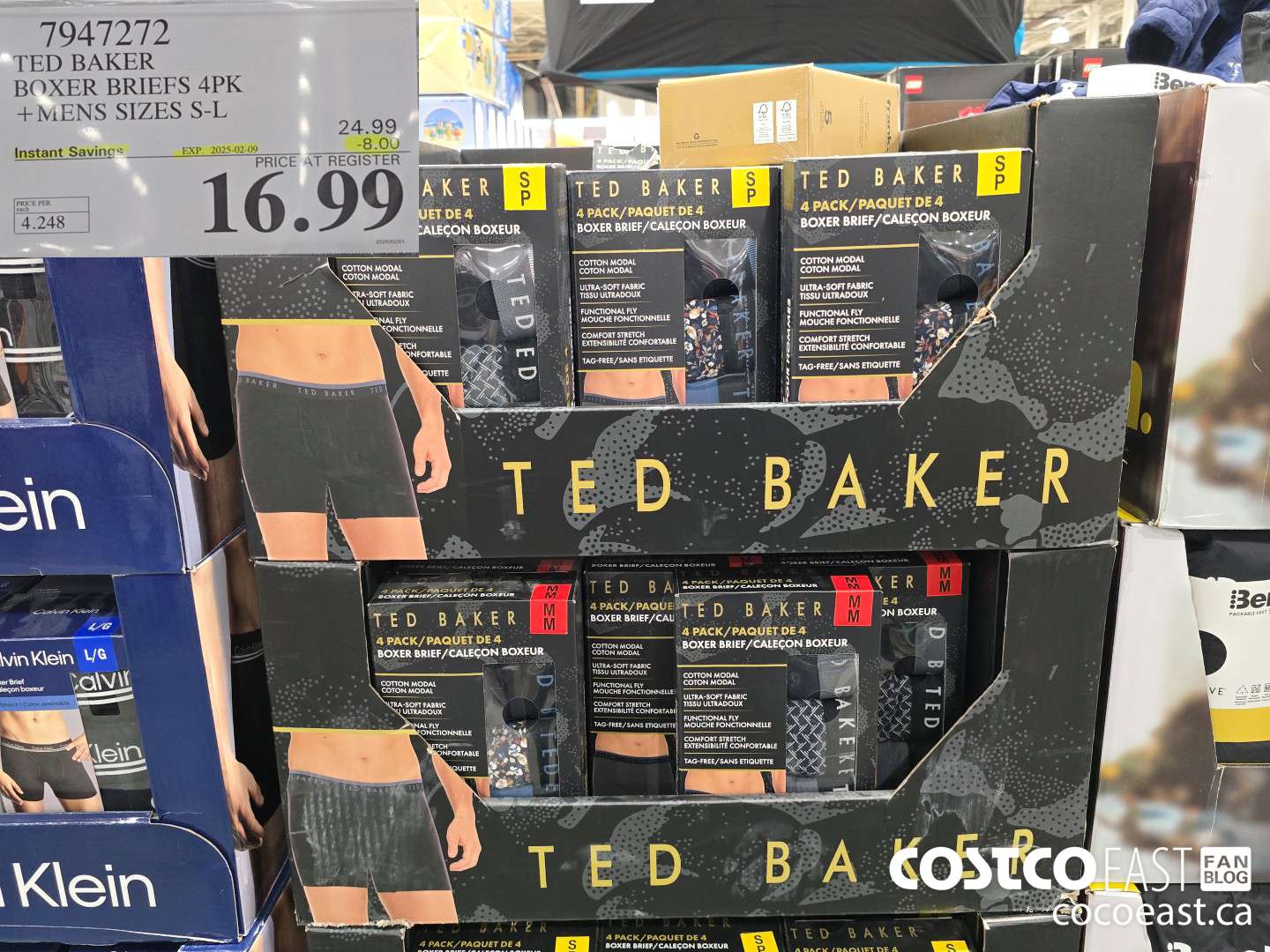7947272 TED BAKER BOXER BRIEFS 4PK +MENS SIZES S-L ($8.00 INSTANT SAVINGS EXPIRES ON 2025-02-09) $16.99