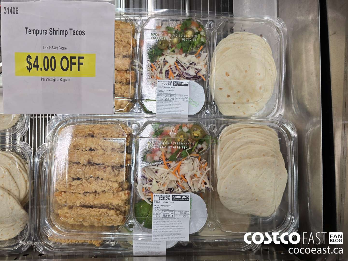 31406 TEMPURA SHRIMP TACOS ($4.00 INSTANT SAVINGS)