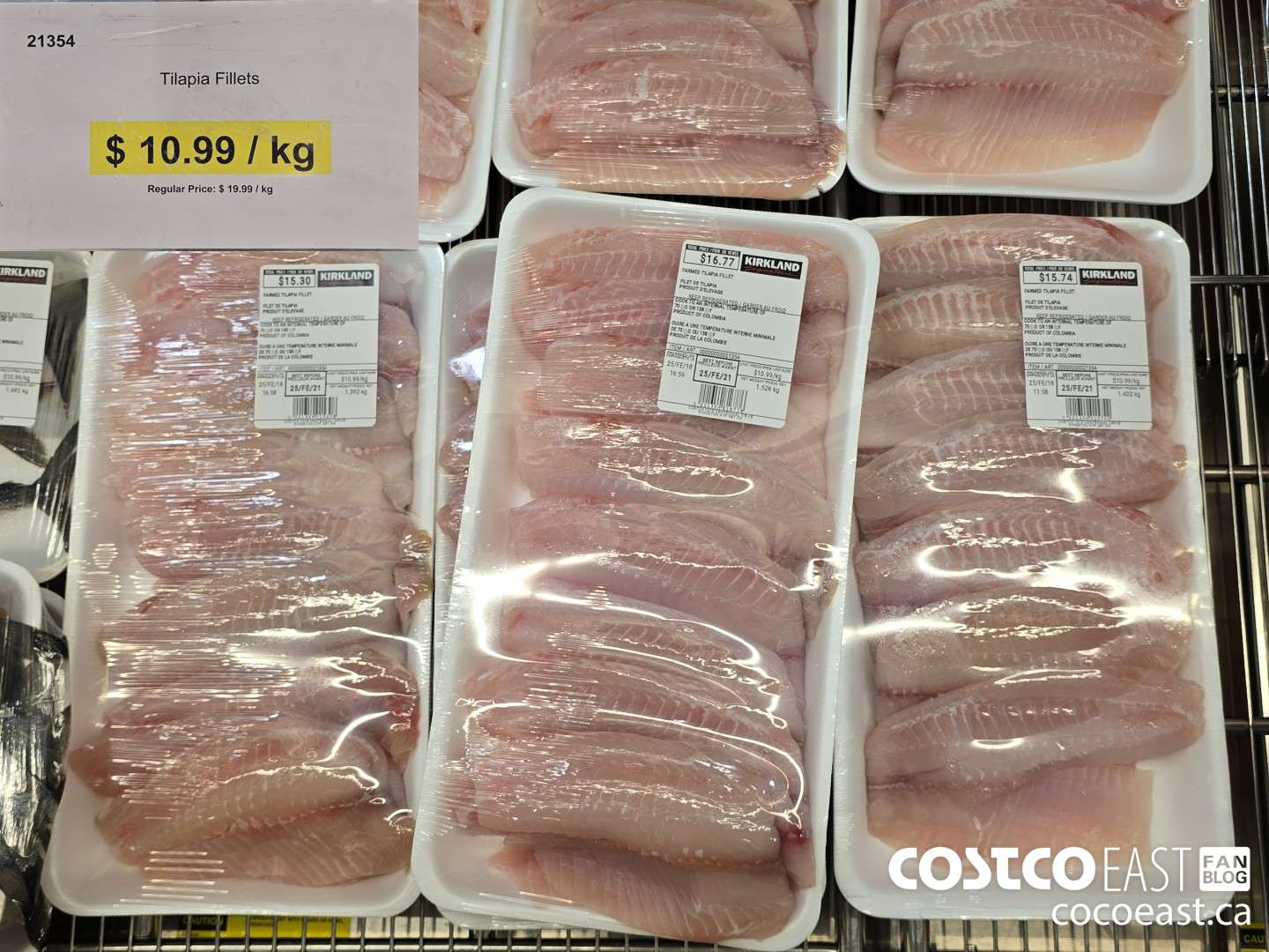 21354 TILAPIA FILLETS ***DISCOUNT PER KG*** ($9.00 INSTANT SAVINGS)