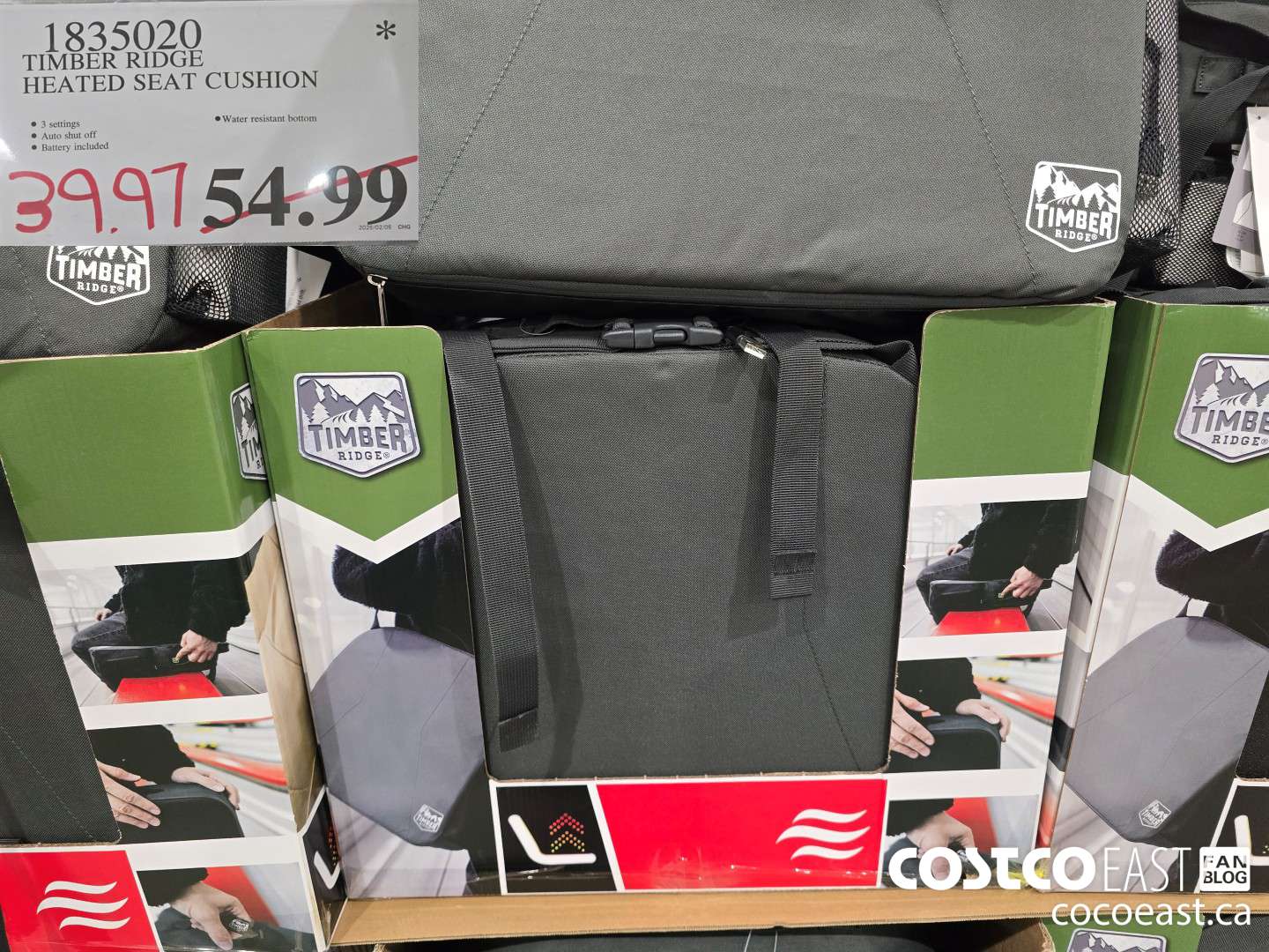 1835020 TIMBER RIDGE HEATED SEAT CUSHION $39.97