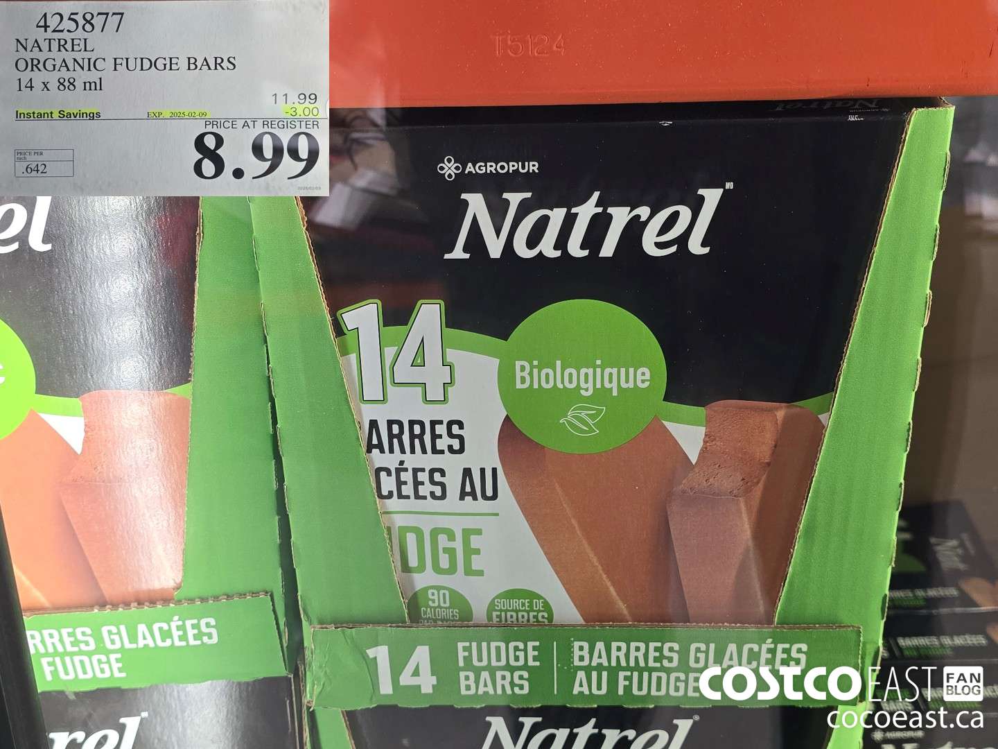 425877 TRADITIONS ORGANIC FUDGE BARS 14 x 88 ML ($3.00 INSTANT SAVINGS EXPIRES ON 2025-02-09) $8.99