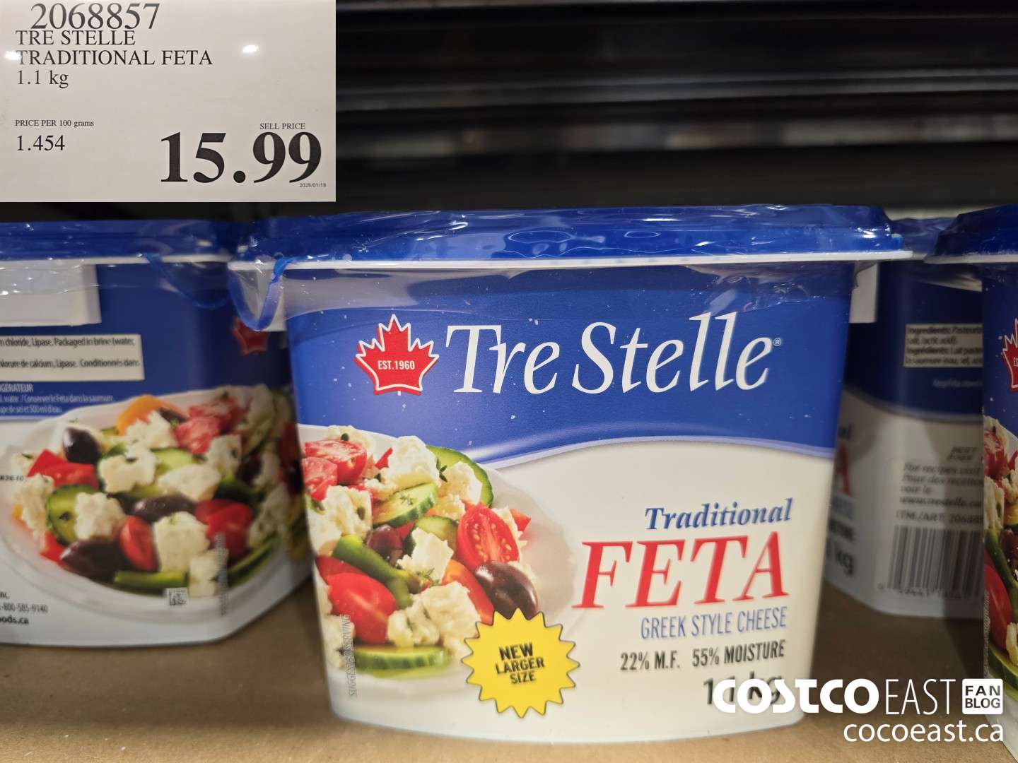 2068857 TRE STELLE TRADITIONAL FETA 1.1 KG $15.99