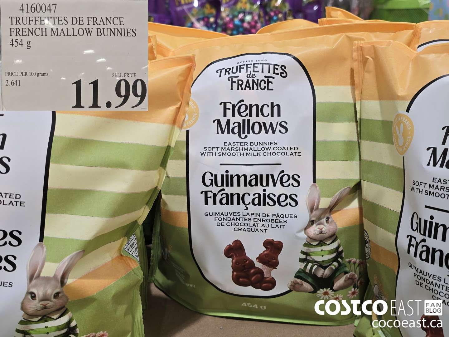 4160047 TRUFFETES DE FRANCE FRENCH MALLOW BUNNIES 454 G $11.99