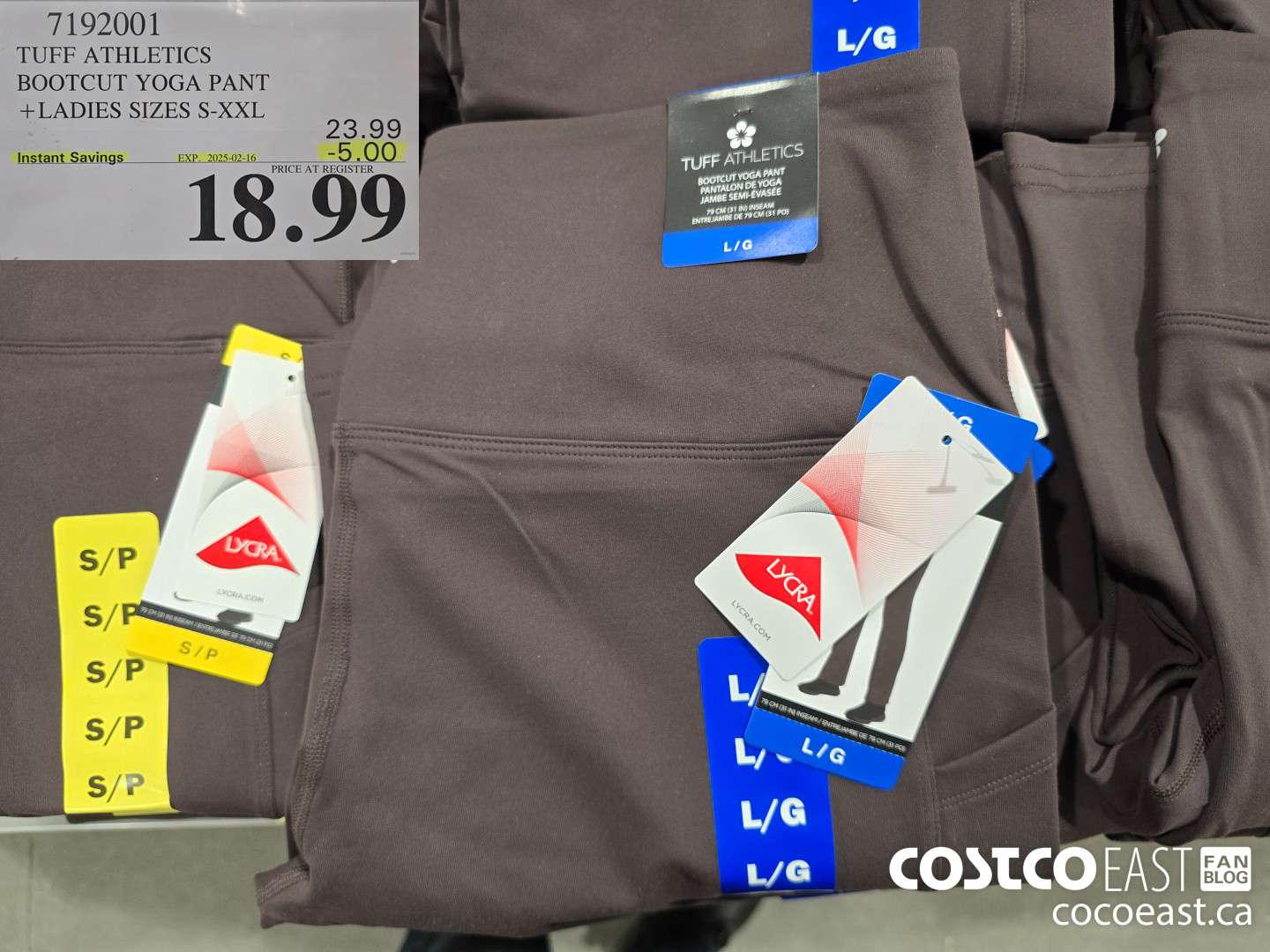 7192001 TUFF ATHLETICS BOOTCUT YOGA PANT +LADIES SIZES S-XXL ($5.00 INSTANT SAVINGS EXPIRES ON 2025-02-16) $18.99