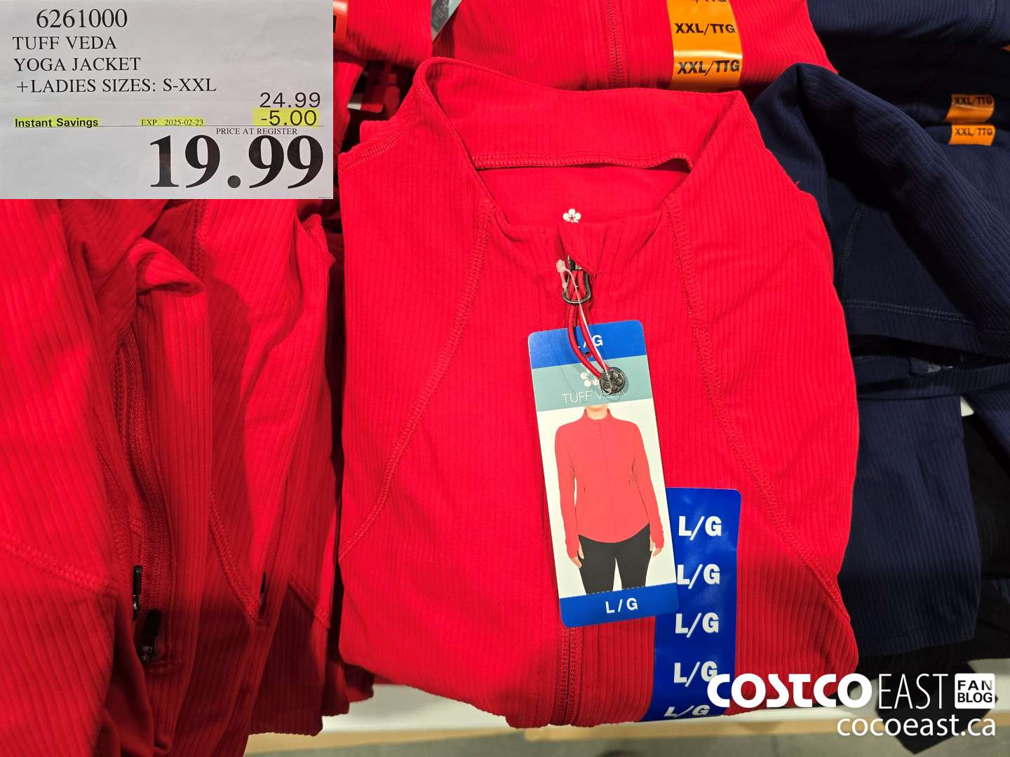 6261000 TUFF VEDA YOGA JACKET + LADIES SIZES: S-XXL ($5.00 INSTANT SAVINGS EXPIRES ON 2025-02-23) $19.99