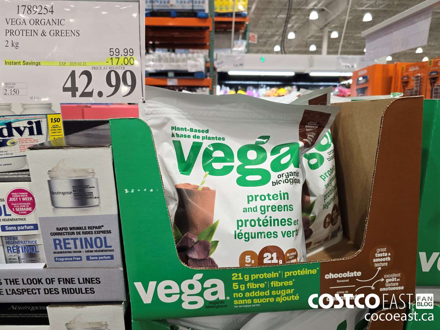 1789254 VEGA ORGANIC PROTEIN & GREENS 2 kg ($17.00 INSTANT SAVINGS EXPIRES ON 2025-02-23) $42.99