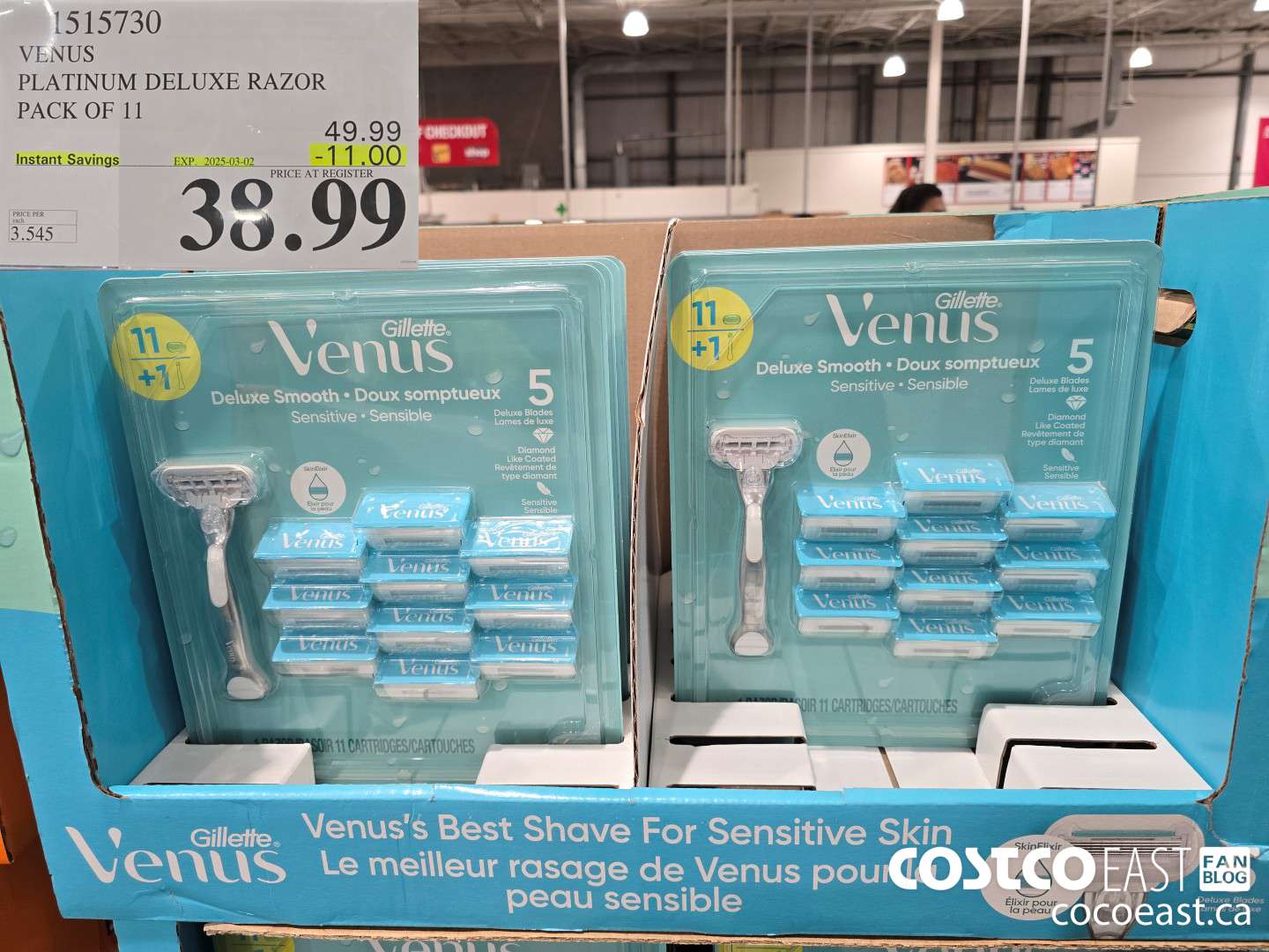 1515730 VENUS PLATINUM DELUXE RAZOR PACK OF 11 ($11.00 INSTANT SAVINGS EXPIRES ON 2025-03-02) $38.99