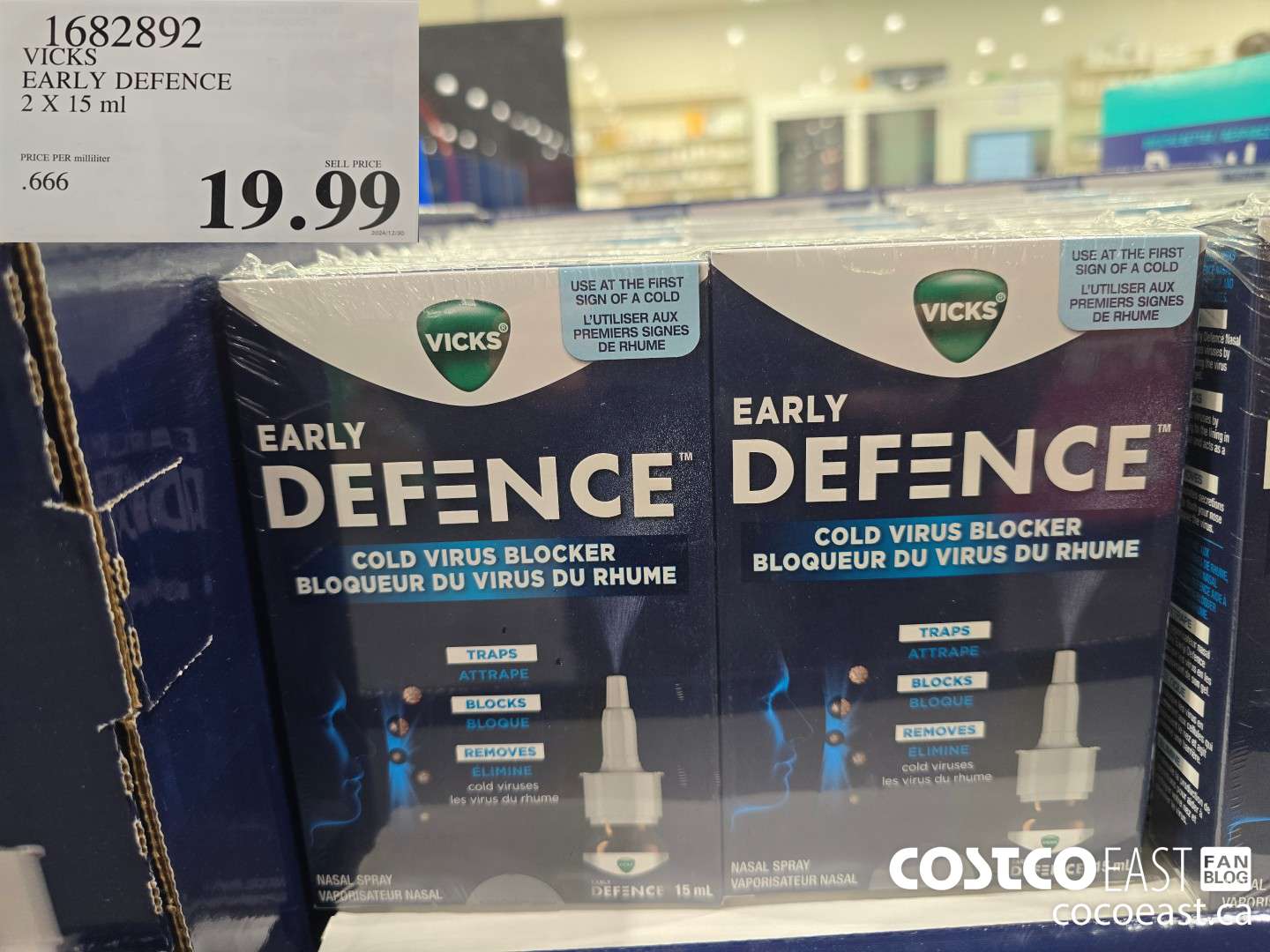 1682892 VICKS EARLY DEFENCE 2 X 15 ml $19.99