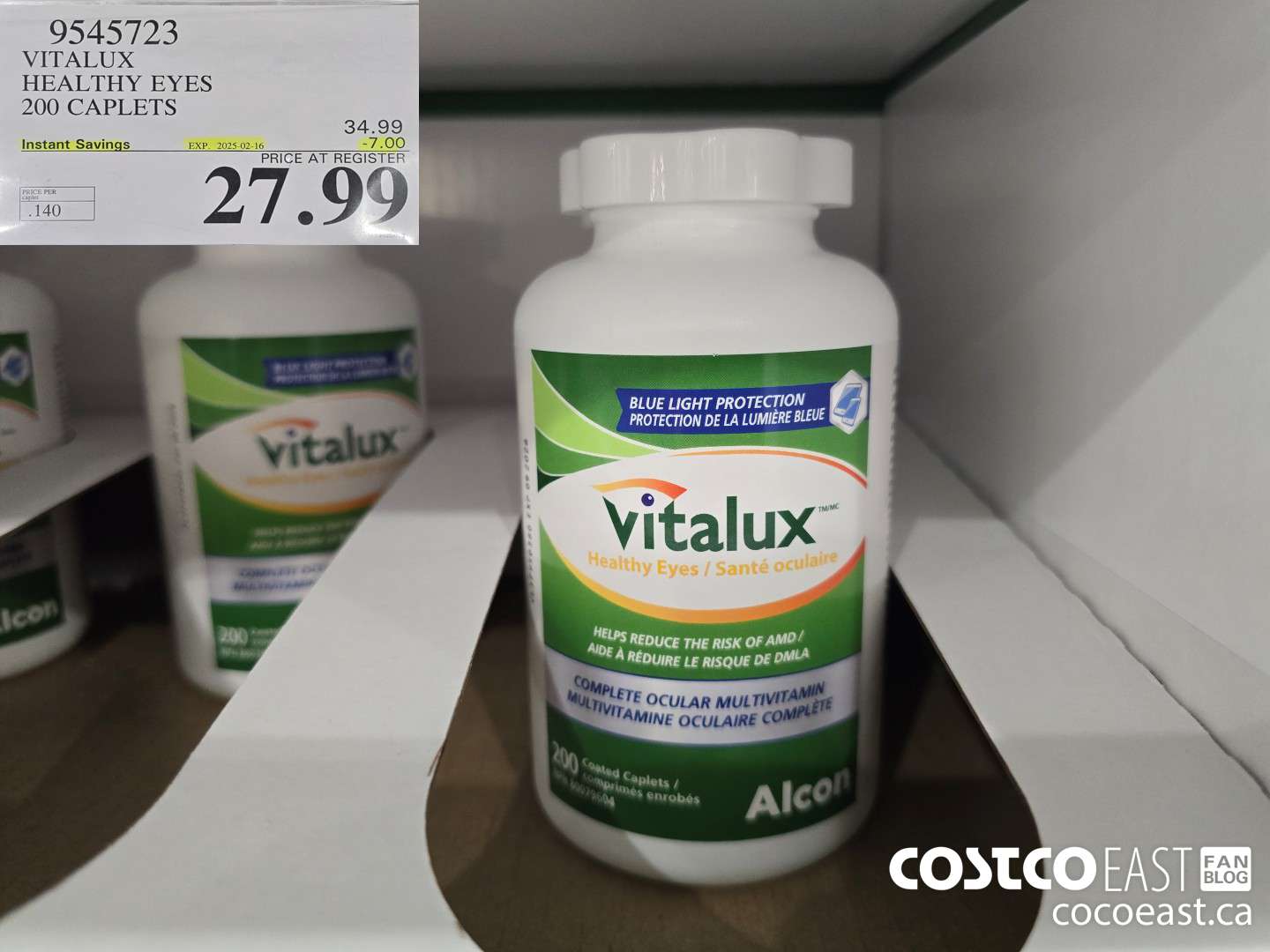 9545723 VITALUX HEALTHY EYES 200 CAPLETS ($7.00 INSTANT SAVINGS EXPIRES ON 2025-02-16) $27.99