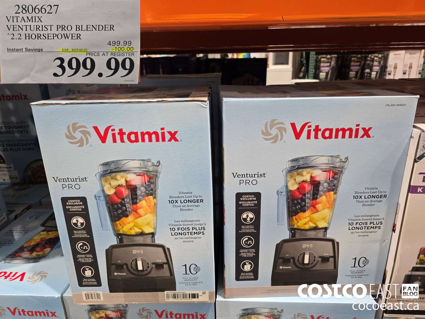 2806627 VITAMIX VENTURIST PRO BLENDER 2.2 HORSEPOWER ($100.00 INSTANT SAVINGS EXPIRES ON 2025-02-22) $399.99