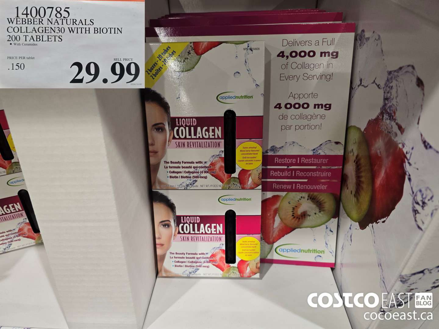 1400785 WEBBER NATURALS COLLAGEN30 WITH BIOTIN & CERAMIDES 200 TABLET $29.99