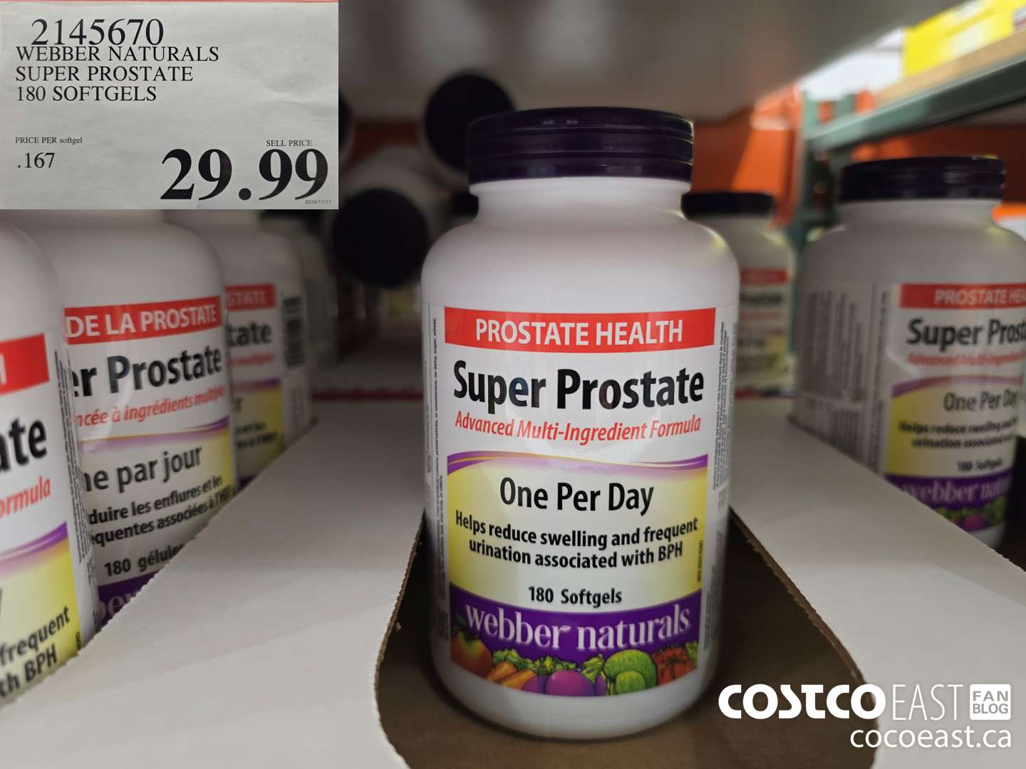 2145670 WEBBER NATURALS SUPER PROSTATE 180 SOFTGELS $29.99