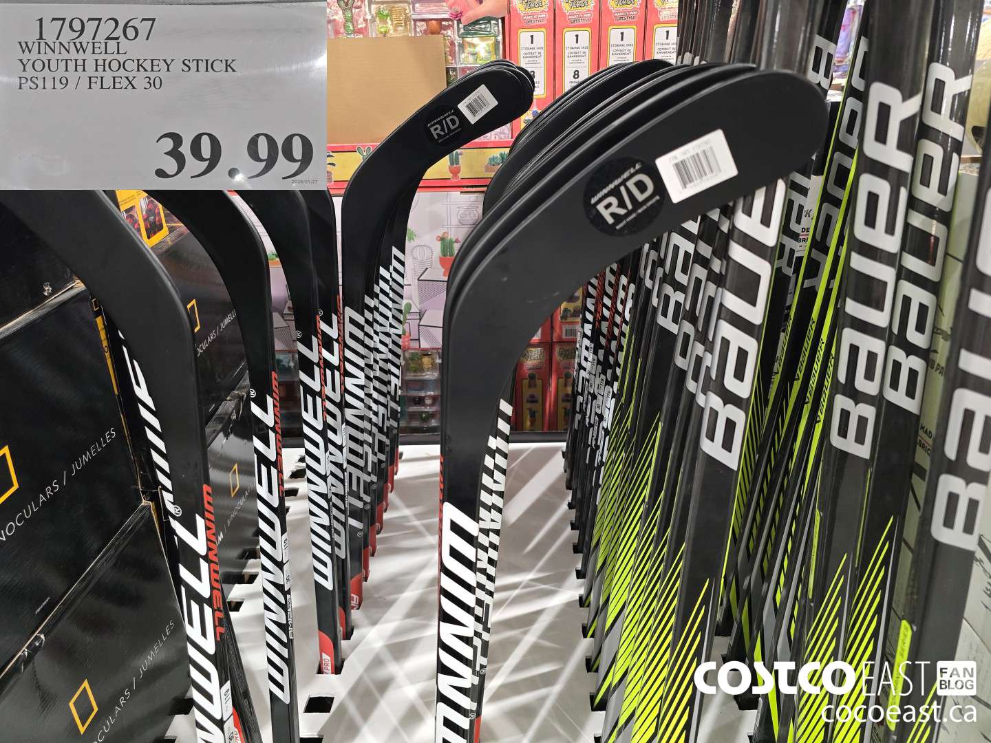 1797267 WINNWELL YOUTH HOCKEY STICK PS119,/ FLEX 30 $39.99