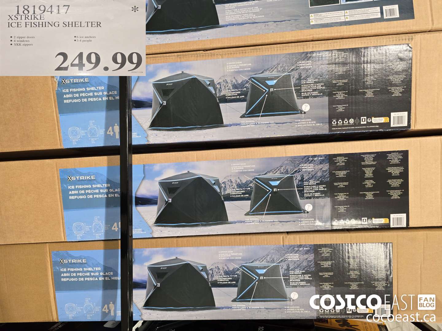 1819417 XSTRIKE ICE FISHING SHELTER $249.99