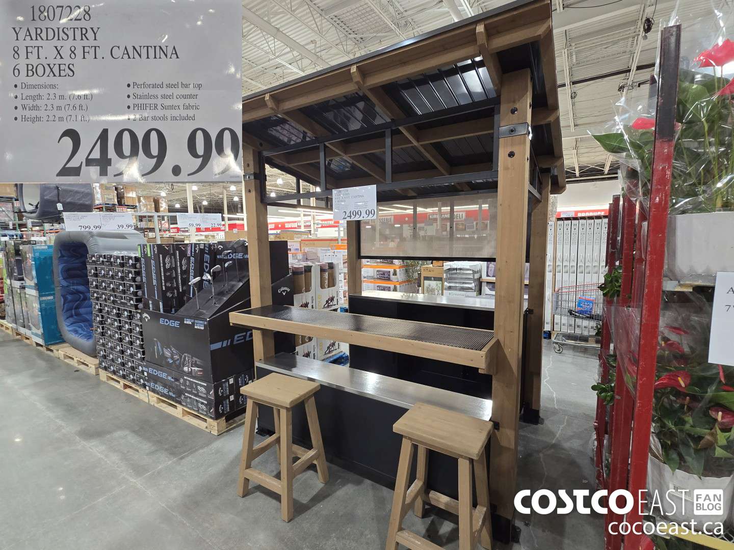 1807228 YARDISTRY 8 FT. X 8 FT. CANTINA 6 BOXES $2499.99