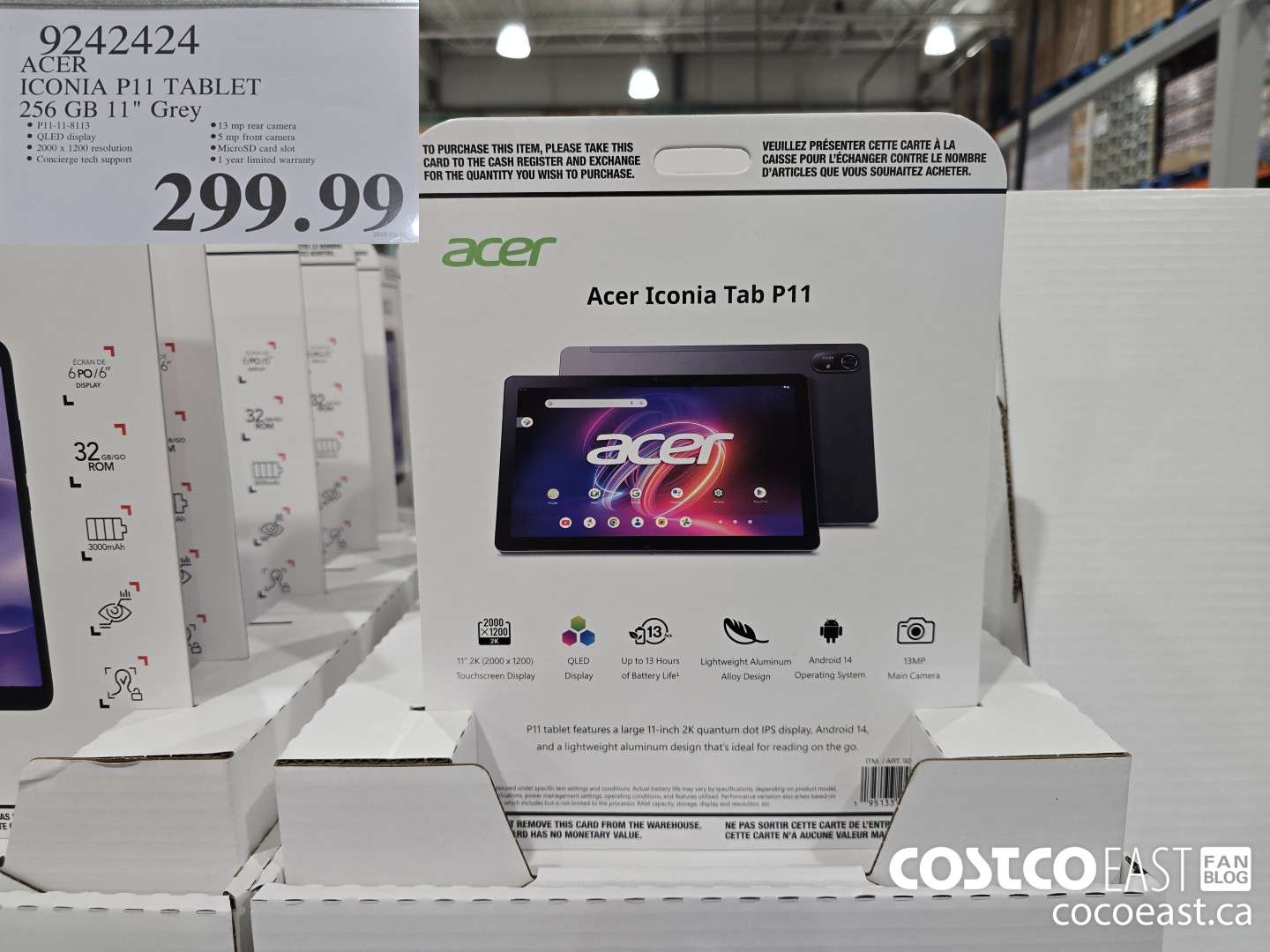 9242424 ACER ICONIA p11 TABLET 256GB 11